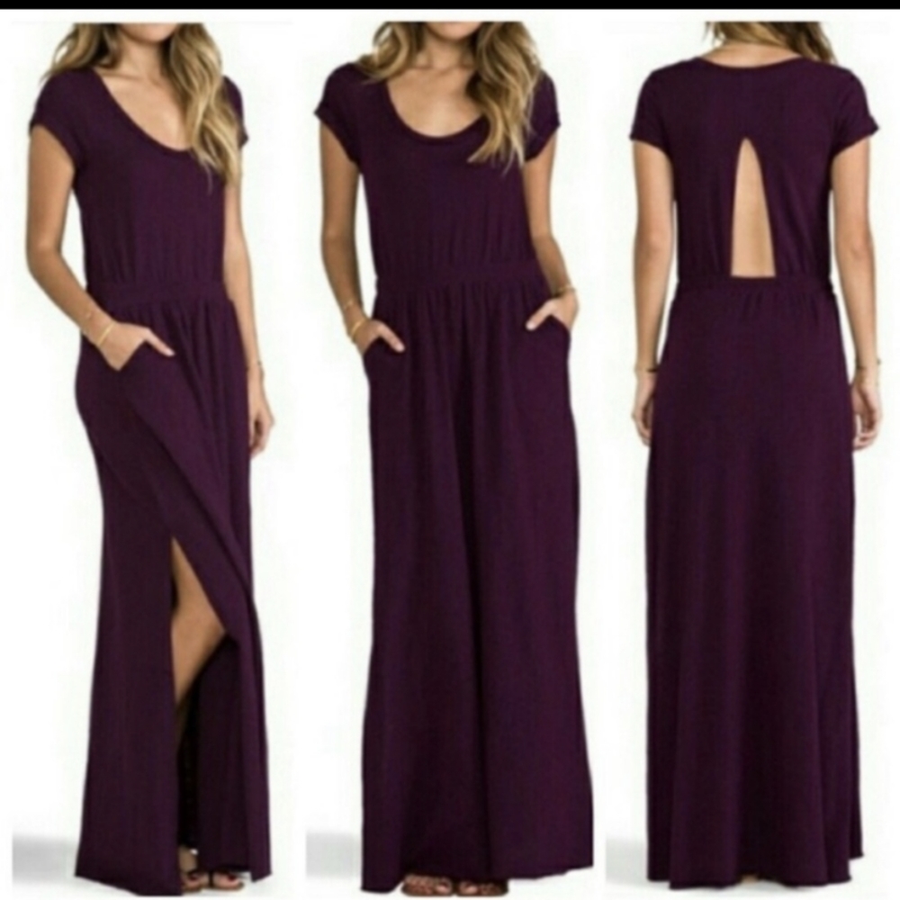 Free People Andrina's Dress in Eggplant